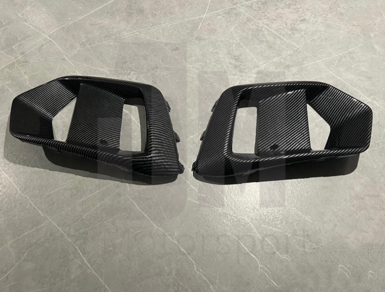 Single replacement Ford focus MK3 RS dipped carbon front bumper fog light air vent trims 2015-2018