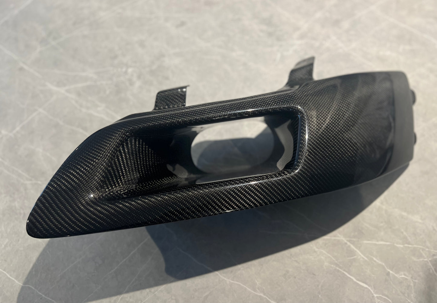Mitsubishi Evo 7,8,9 genuine carbon fibre vented headlight replacement air intake