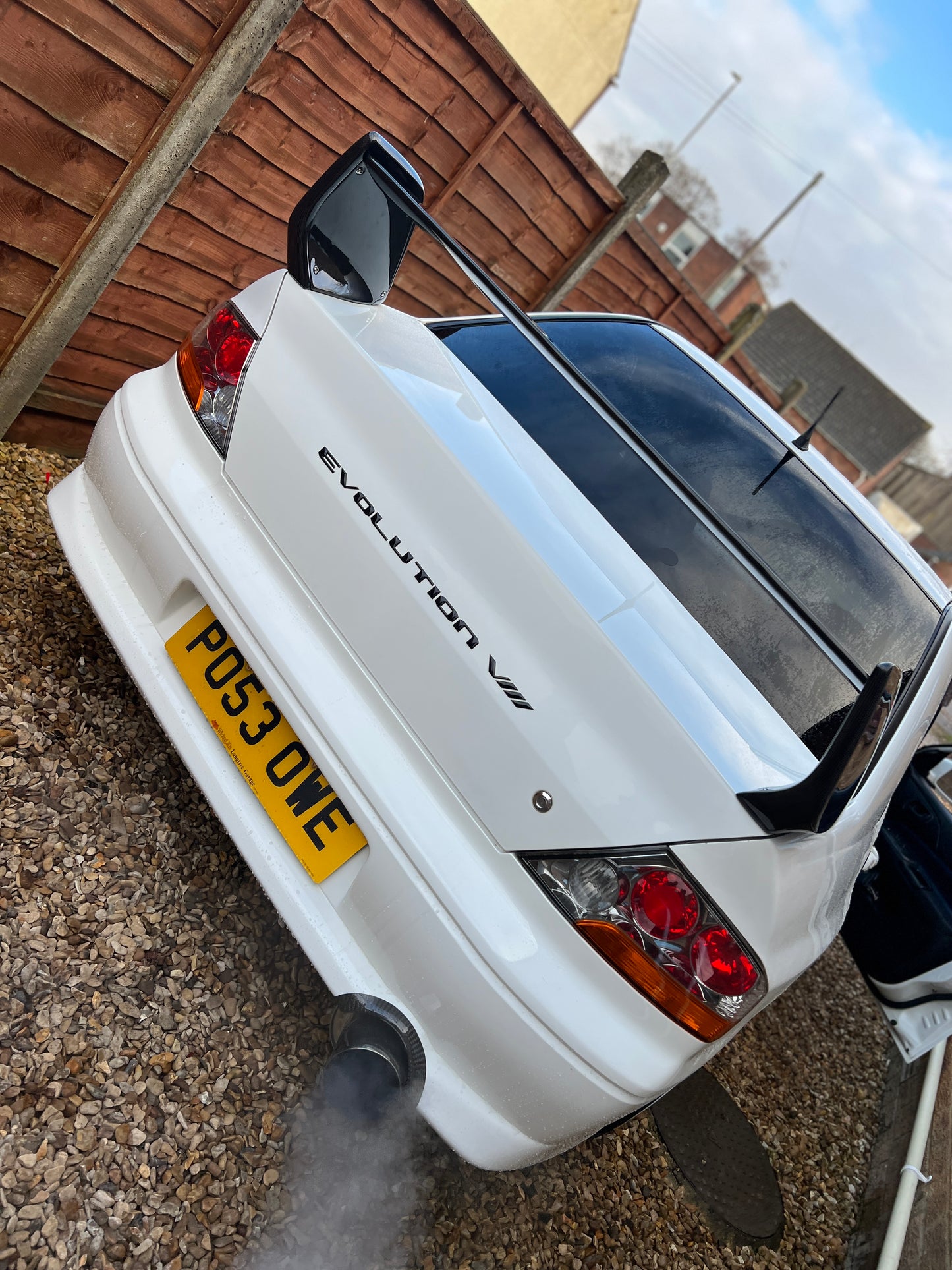 Mitsubishi Evo 8,9 1x1 weave genuine carbon fibre spoiler