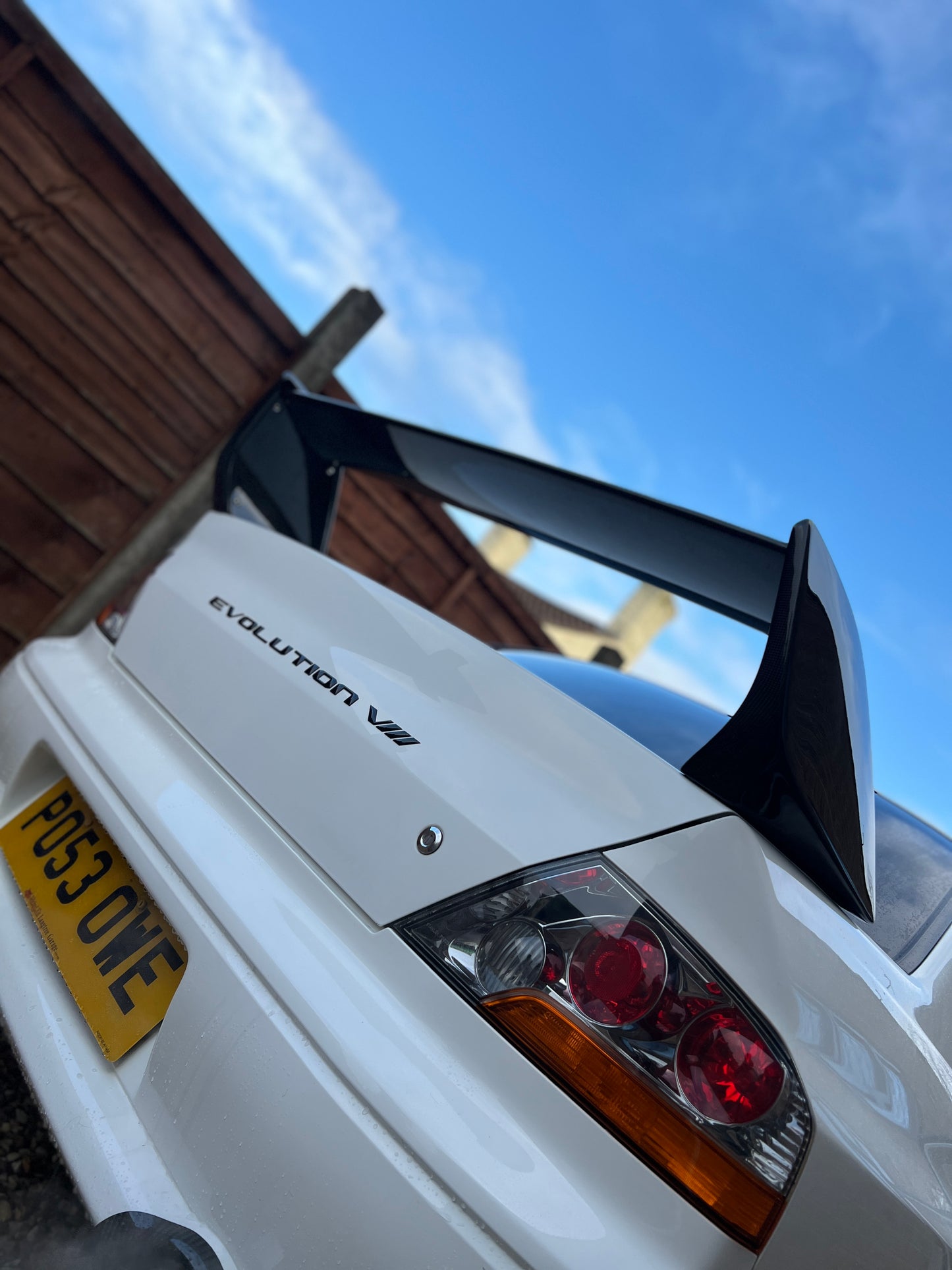 Mitsubishi Evo 8,9 1x1 weave genuine carbon fibre spoiler