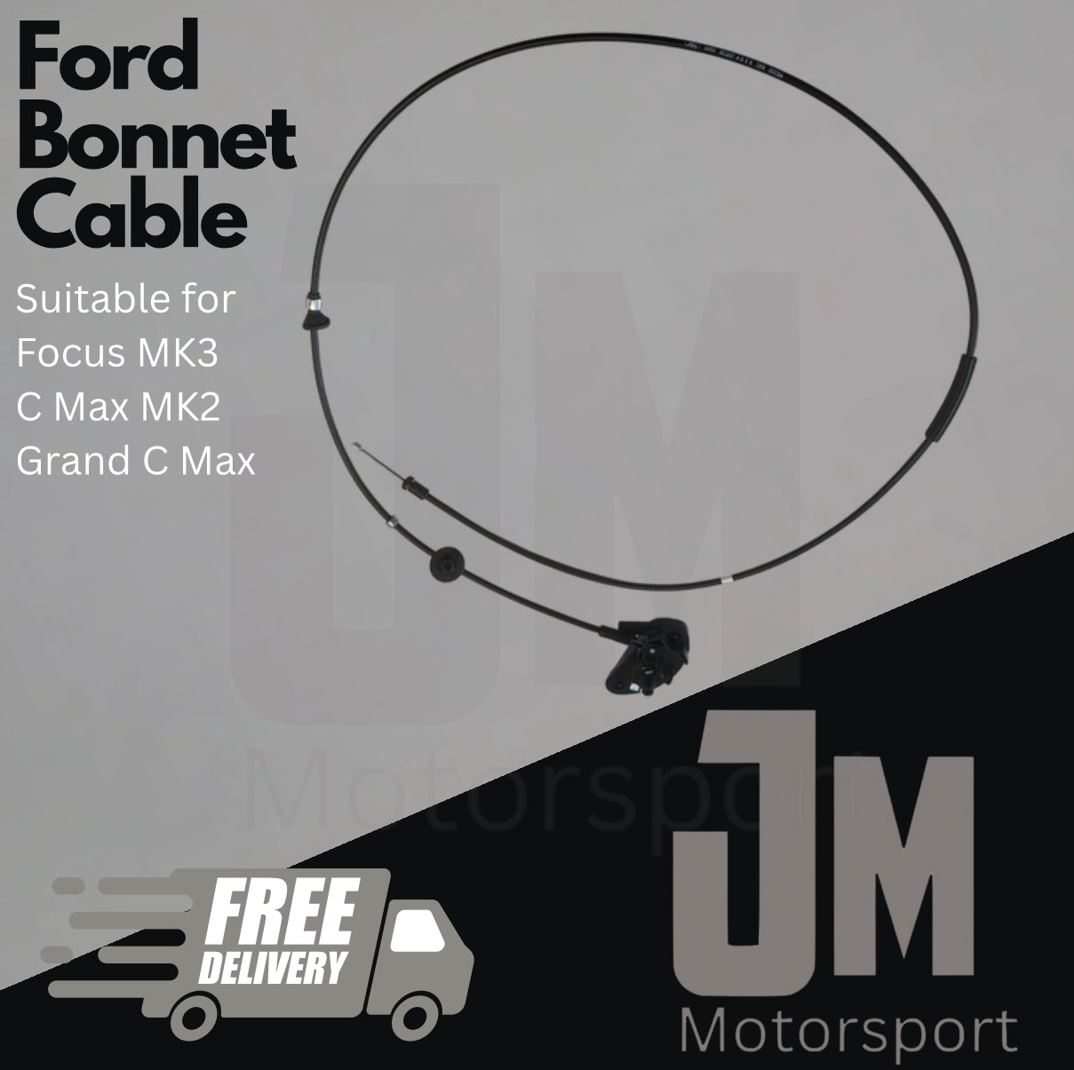 Ford Bonnet Cable - Focus MK3 - C Max MK2 - Grand C Max