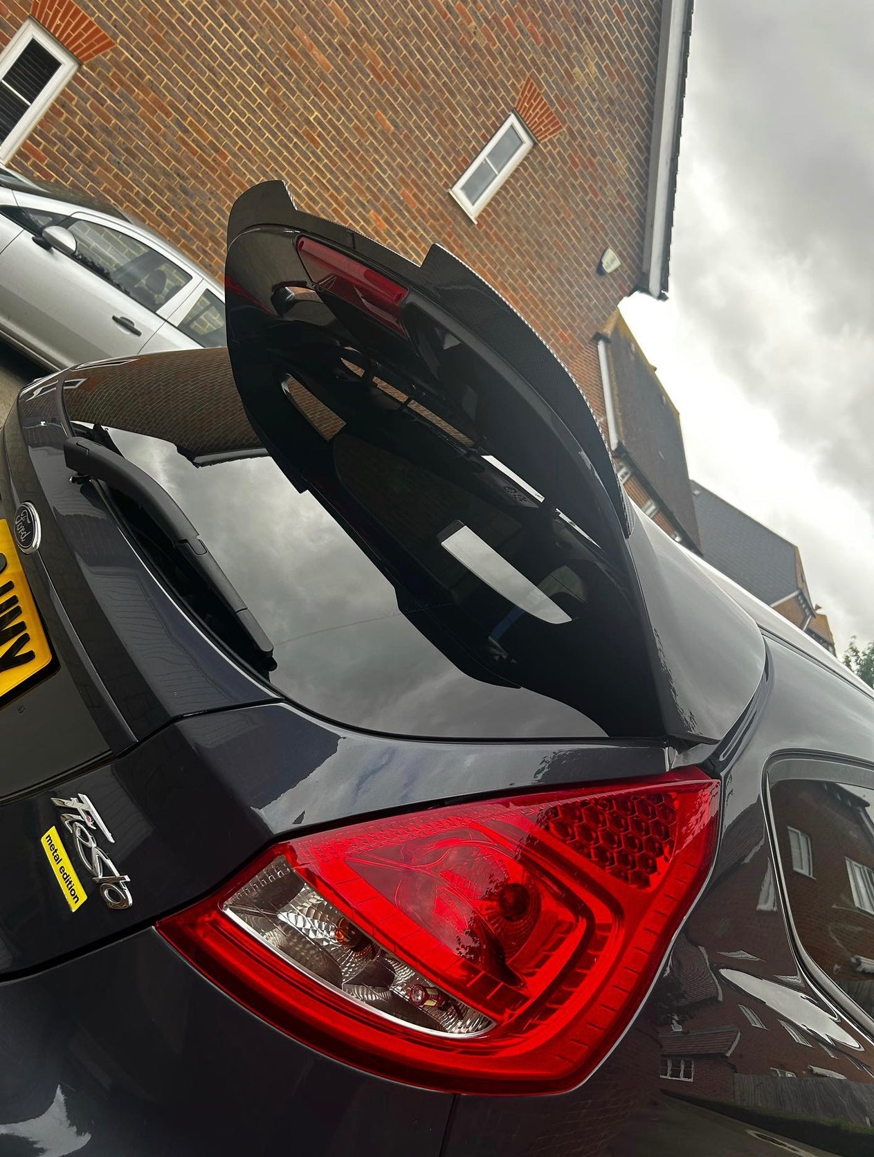 ABS Dipped Carbon Ford Fiesta MK7 MK7.5 ST/Zetec S spoiler extensions 2008-2017