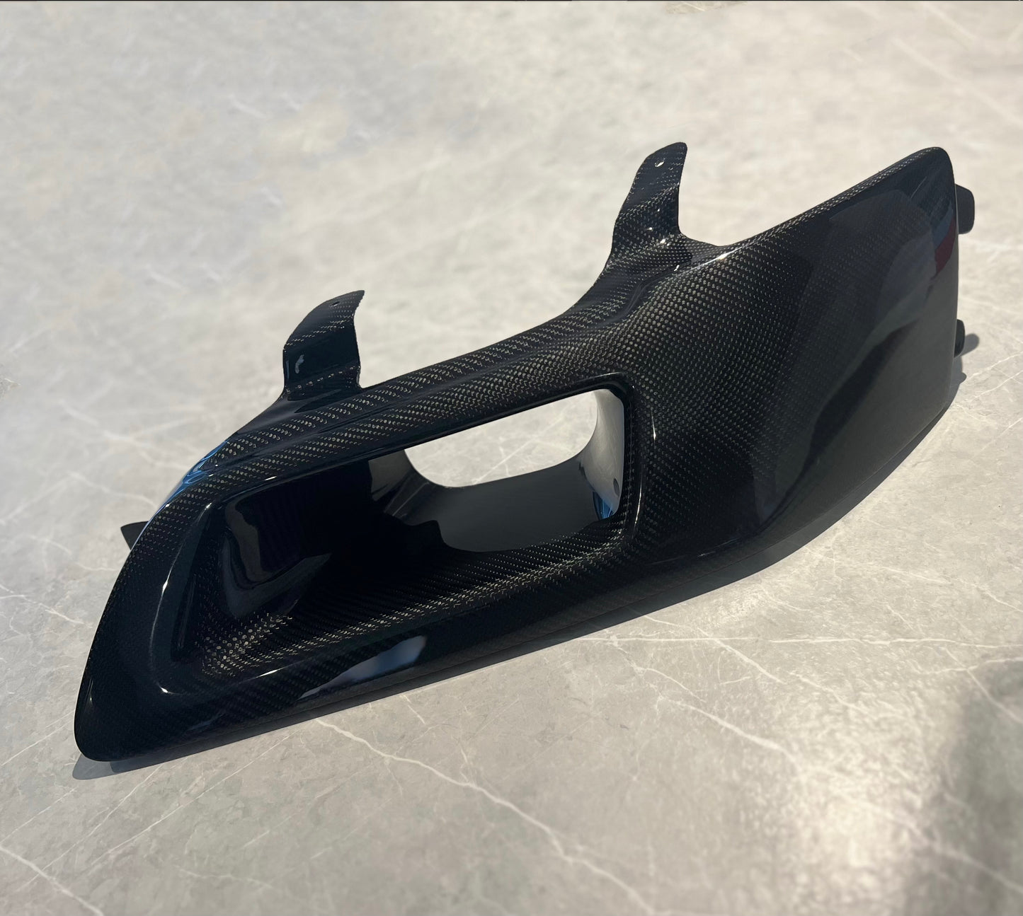 Mitsubishi Evo 7,8,9 genuine carbon fibre vented headlight replacement air intake