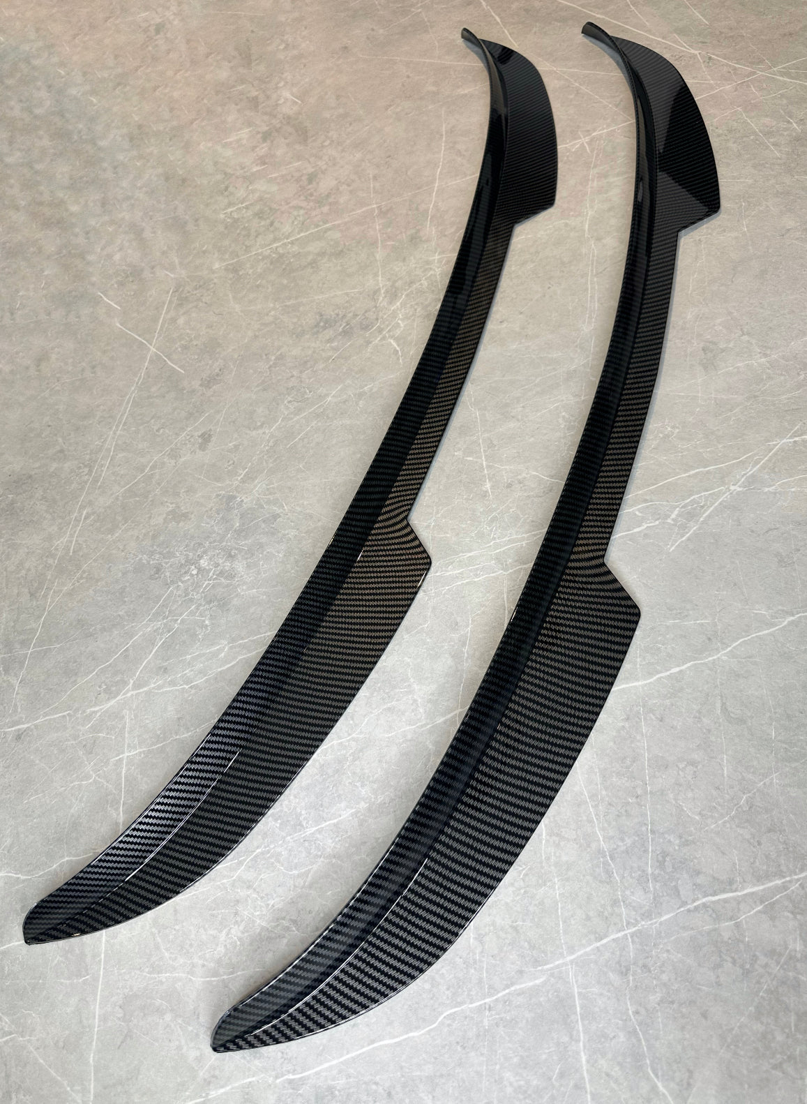 ABS Dipped Carbon Ford Fiesta MK7 MK7.5 ST/Zetec S spoiler extensions 2008-2017