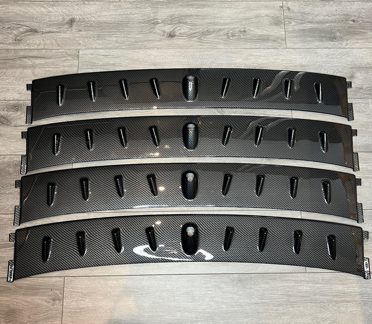 Mitsubish Evo vortex carbon ABS fins suitable for Evo 7,8,9