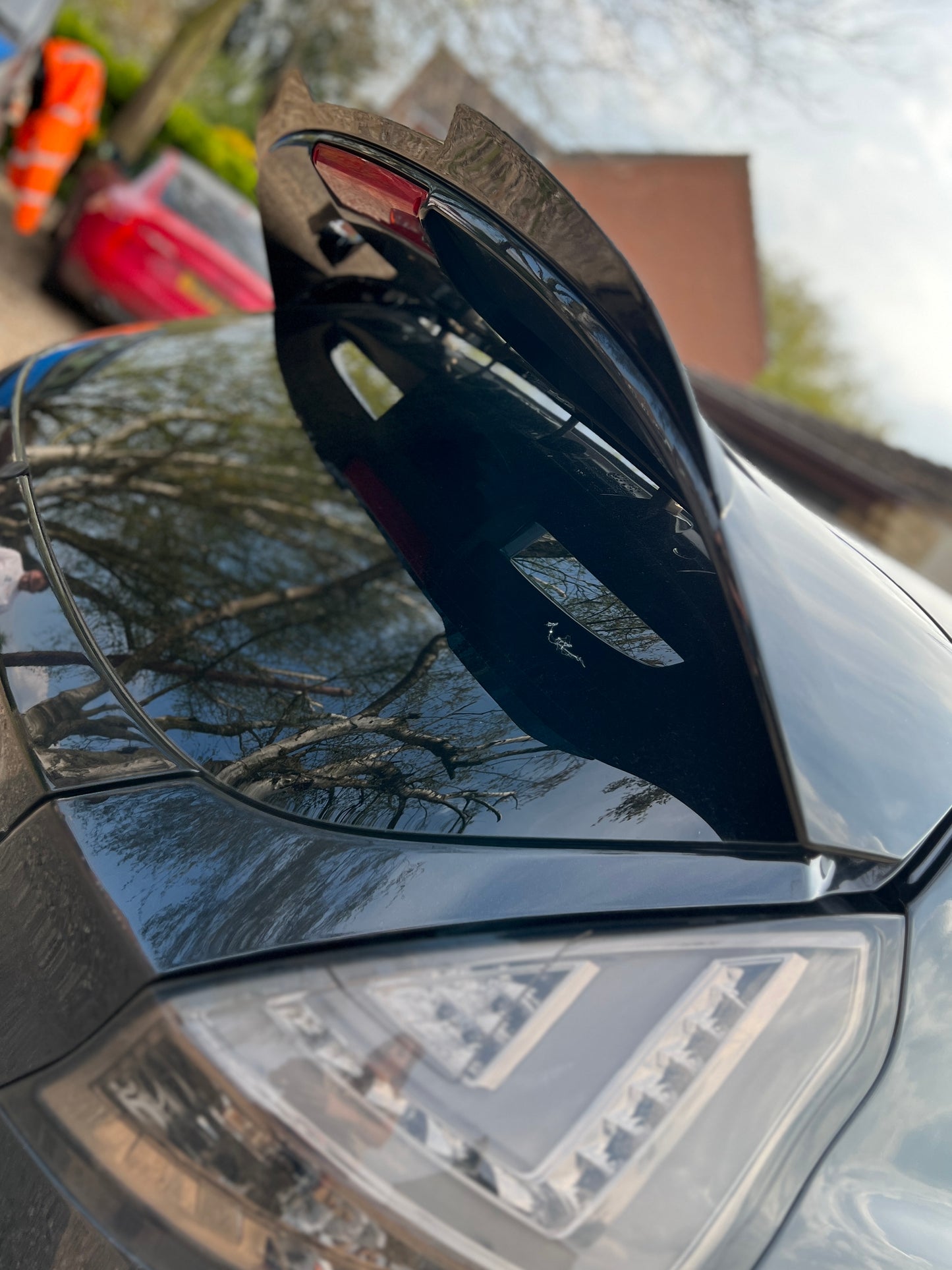 Fiesta MK7 MK7.5 Spoiler Black extensions Design 1