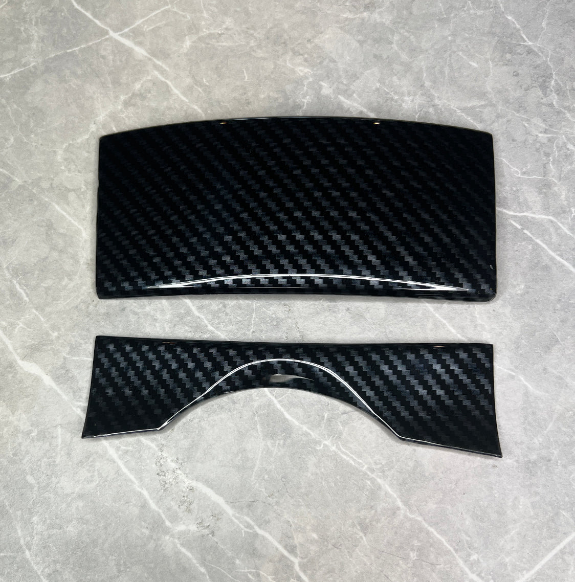 5 piece Ford Fiesta MK7 ABS dipped carbon centre console set