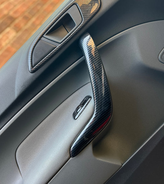 Ford Fiesta MK7 dipped carbon grab handle cover