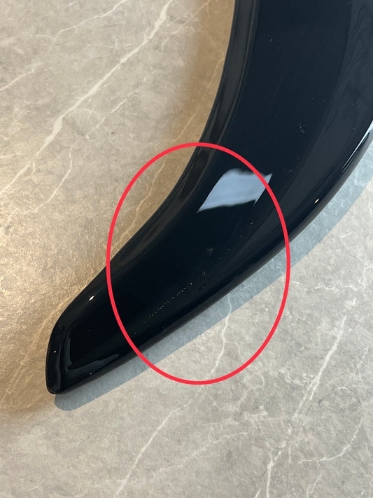 Defected Ford Fiesta MK8 gloss black spoiler extension
