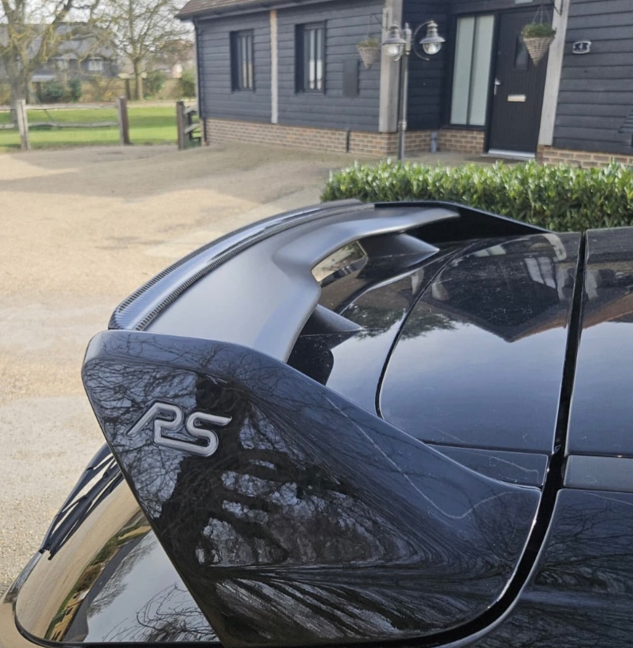 Ford Focus MK3 RS Spoiler lip Dipped carbon fibre 2016-2018