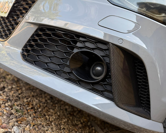 Audi RS6 C7-C7.5 Genuine carbon fibre front grill covers set