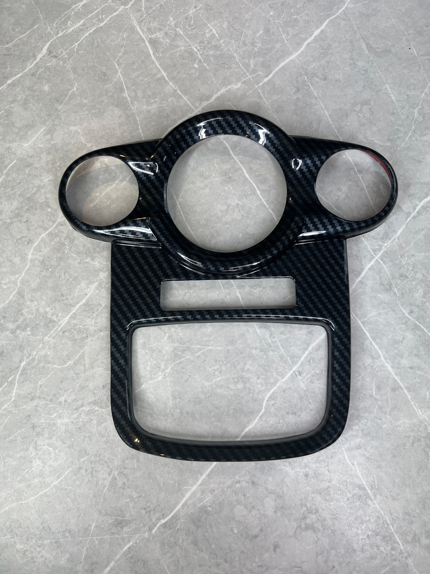 Ford Fiesta MK7 Climate control cover ABS Dipped Carbon fibre