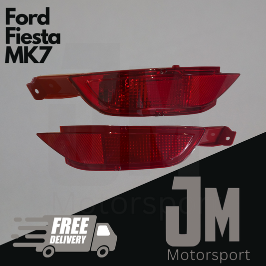 Ford Fiesta Mk7 Rear Fog Light Reflectors Left & Right With Bulb & Plug