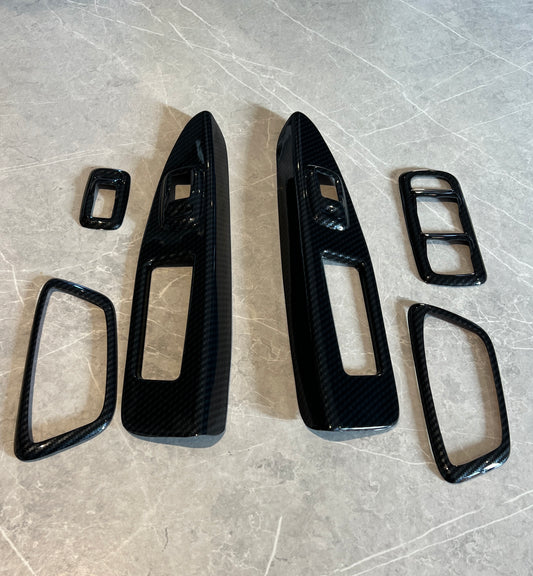 Ford Fiesta MK7 dipped carbon window button/handle cover
