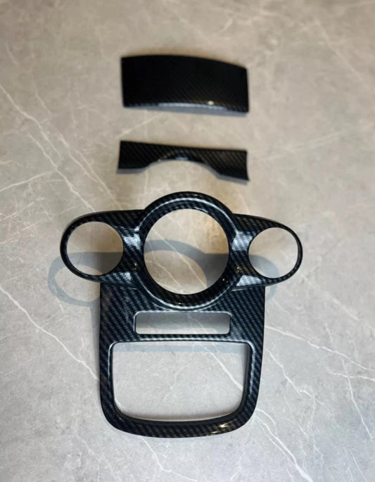 Ford Fiesta MK7 Centre console dash accessories ABS Dipped Carbon fibre