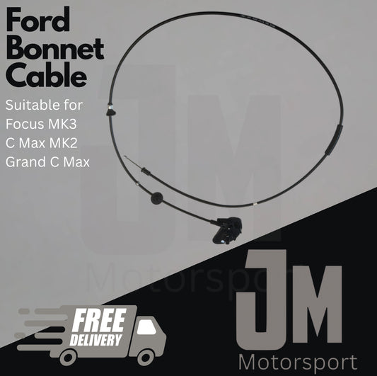 Ford Bonnet Cable - Focus MK3 - C Max MK2 - Grand C Max