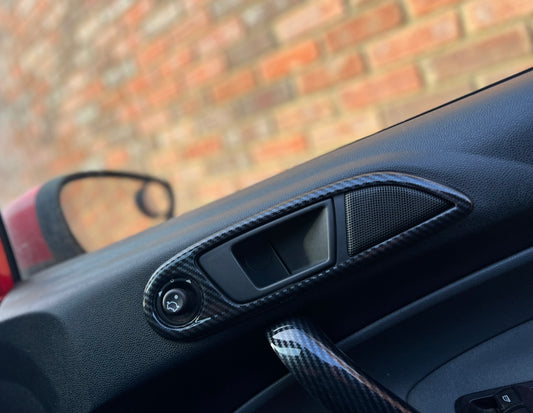 Ford fiesta MK7 dipped carbon pull door handle covers