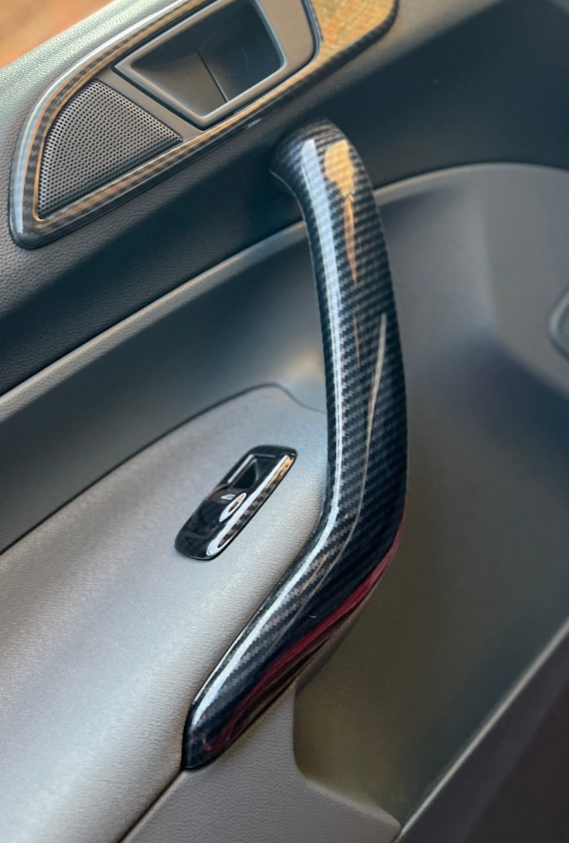 Ford Fiesta MK7 dipped carbon grab handle cover